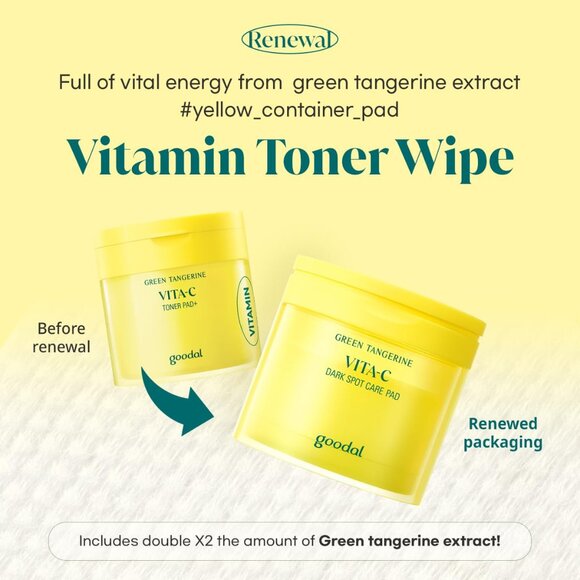 GOODAL Green Tangerine Vita C TONER PAD - Picture 6 of 10